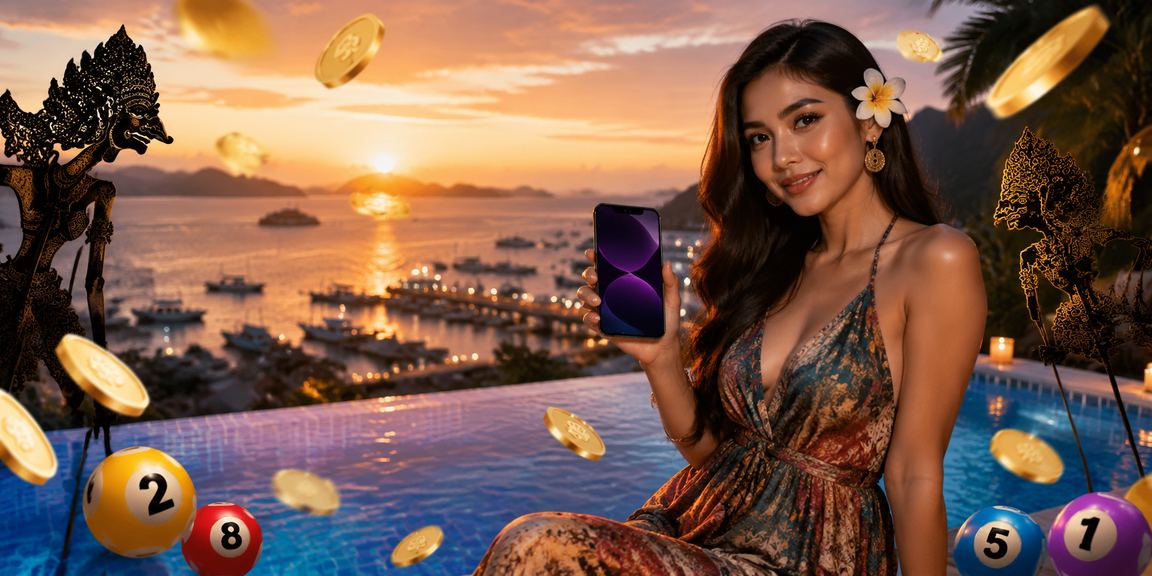Pengguna 3dhoki mengakses aplikasi taruhan lewat smartphone di kafe